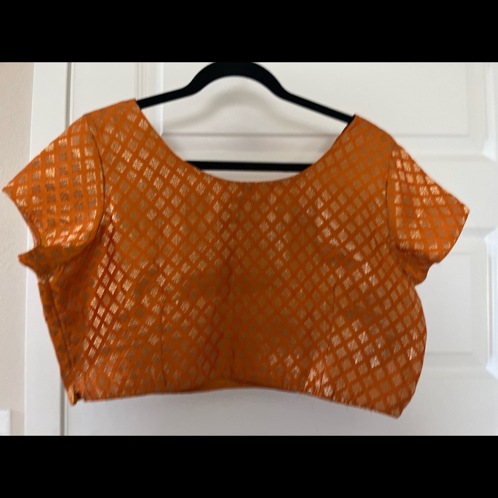 Indian crop top , size zip, fit size 40 , us -14